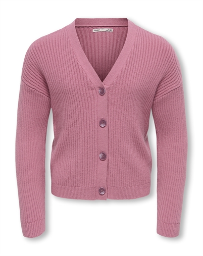 Only - KOGMandy Short Boxy Cardigan - Foxglove/Melange